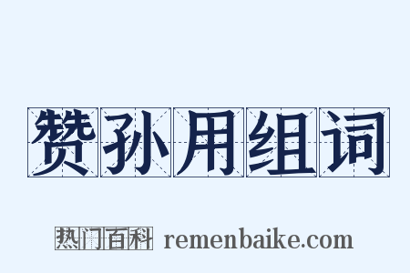 赞孙用组词是什么意思的图片